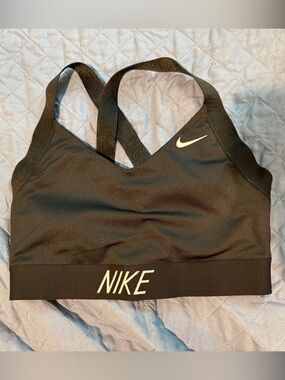 Nike Black and White Crossback Sports Bra